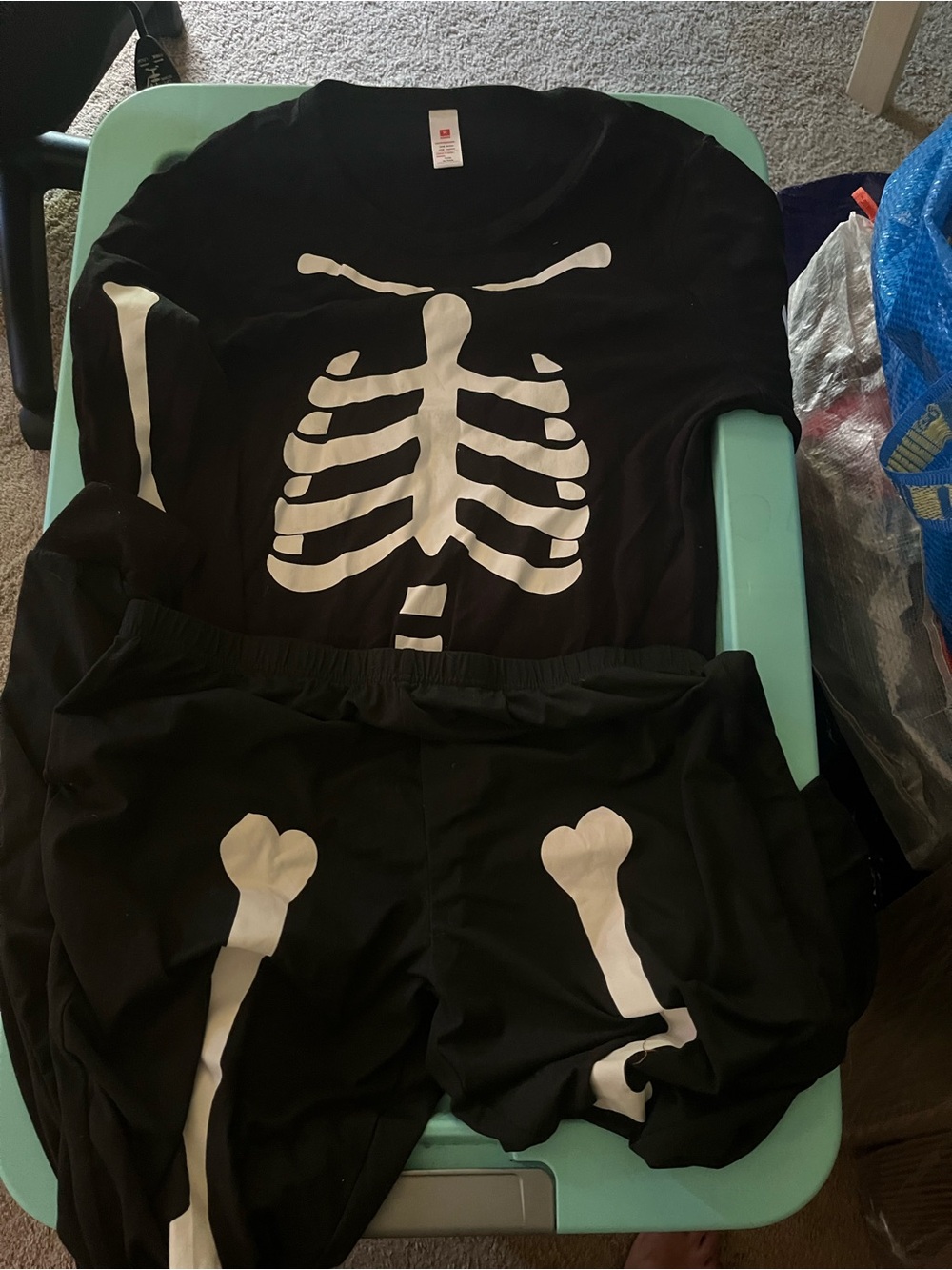 Target celebrate Halloween skeleton 💀 pajamas